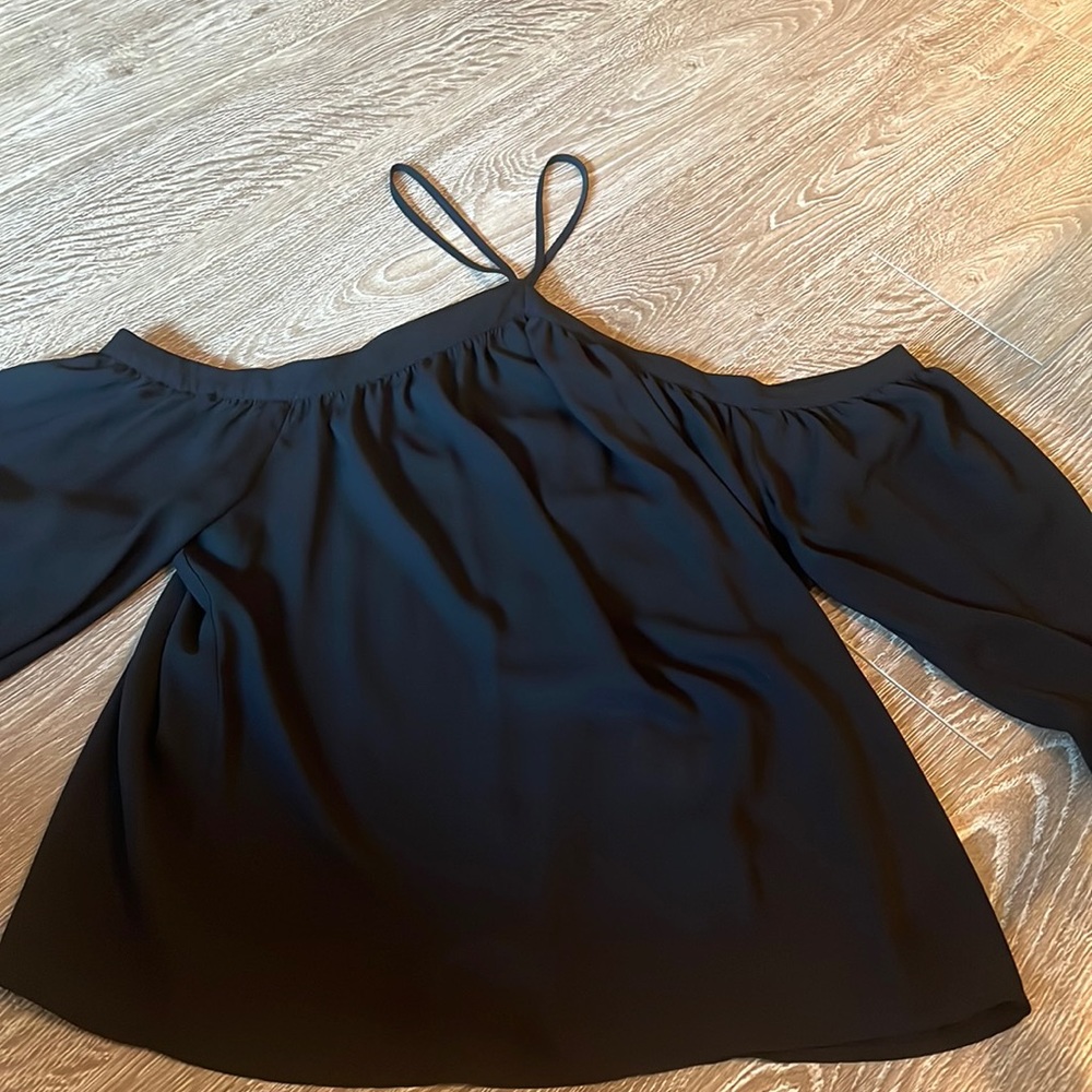 Black off shoulder top